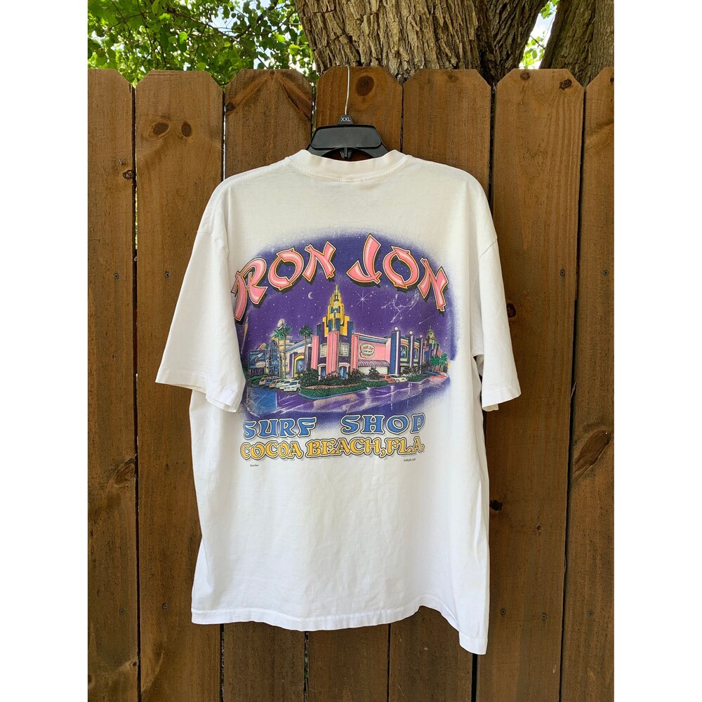Vintage 90s Ron Jon Surf  Shop Cocoa Beach Florida Single Stitch Tshirt Size XL